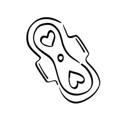 serviette hygiénique avec languettes propre en line