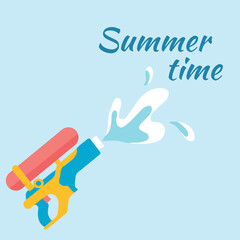 Summer time with  water spray 