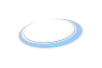 Sapphire ring spins above black night. Magic trail glows with comet energy. Blue eclipse radiates...