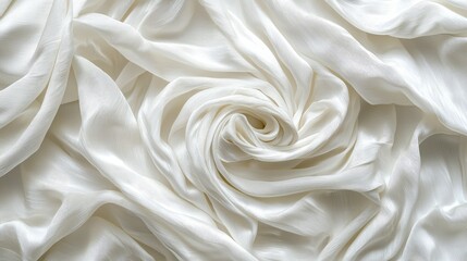 Minimalist abstract image of a wrinkled white surface, perfect for creative design backgrounds
