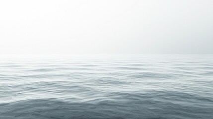 Minimalist digital art of white wave patterns with gentle light reflections