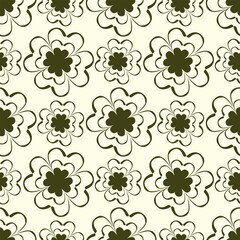 Colorful hand draw flowers seamless pattern. Can be used for fabric textile wallpaper.	
