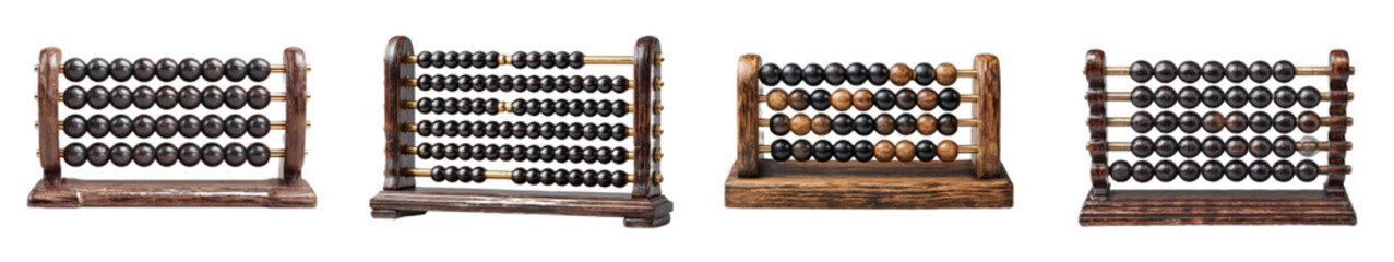 Vintage Wooden Abacus Collection for Educational and Decorative Use
