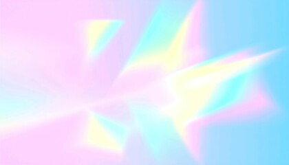 Rainbow Prism Light Effect with Holographic Iridescent Glow and Lens Flare &ndash; Abstract Blurred Optical Background