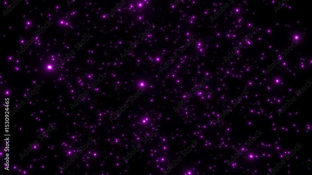 Aufkleber glowing stars in space loop animated background