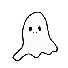 a charming Smiling Cute Ghost