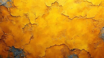 Obraz premium Textured, golden, cracked surface