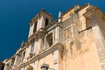 Fototapeta premium Chiesa di Santa Lucia in the historic Ragusa town in the Val di Noto valley on Sicily. UNESCO World heritage. Italy. Europe.