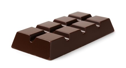 Fototapeta premium A bar of dark chocolate squares