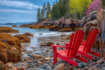 Kejimkujik National Park in Nova Scotia, Canada, features a notable lake and river