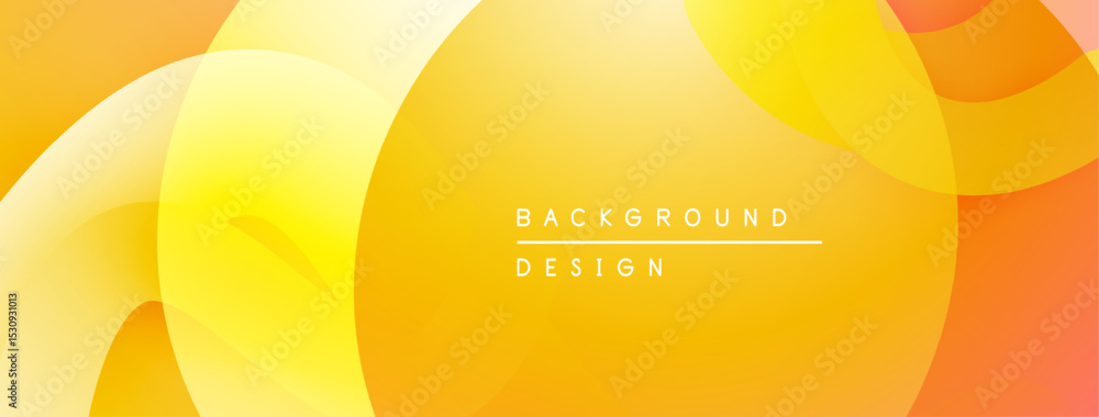 Poster abstract yellow, orange gradients create flowing shapes. minimalist design suitable for backgrounds,
