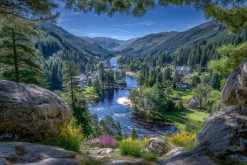 Kielder Reservoir and Kielder Forest are situated within Northumberland