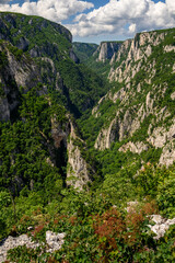 Scenic landscape of Lazar's Canyon (Lazarev kanjon), the deepest and longest canyon in eastern Serbia, near the city of Bor