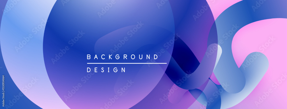Poster abstract fluid shapes blend purple, blue, pink hues. modern design creates dynamic visual texture. s