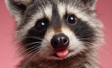 funny animal with kissing lips cards for a thank you, birthday, invitation or other events