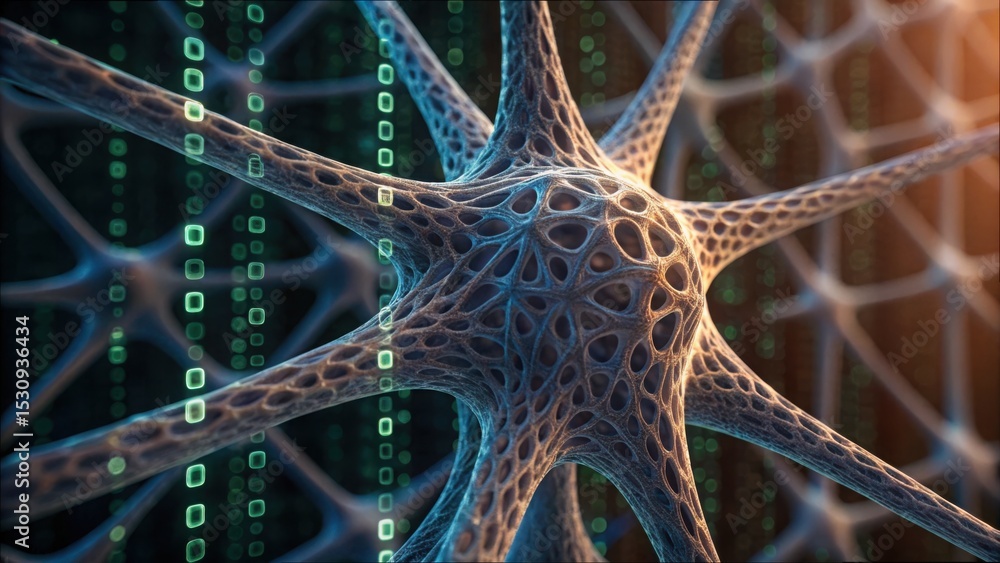 Poster Abstract Cell Structure with Data Patterns and Gigapixel Detail