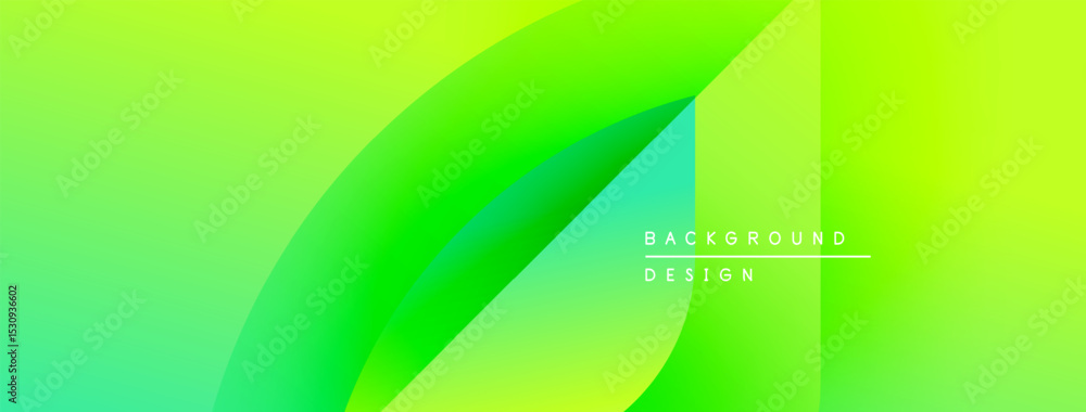 Fototapete Abstract gradient background. Vivid green hues blend smoothly, creating dynamic visual effect. Modern design element for digital projects.