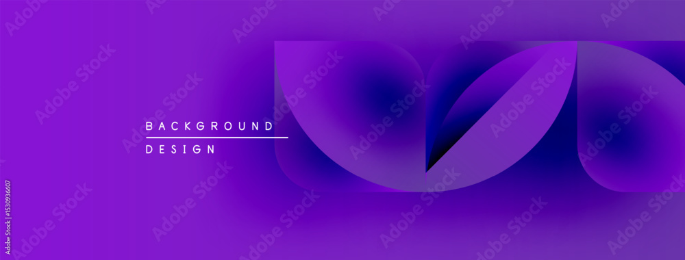Aufkleber Purple abstract background. Fluid shapes create dynamic visual effect. Modern design elements present sleek composition.