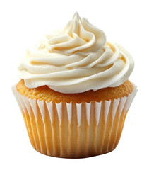 PNG Vanilla cupcake with whiew cream dessert vanilla white.