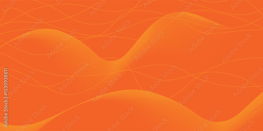 Poster abstract orange gradient vector background simple cloud