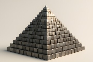 pyramid of gold cubes