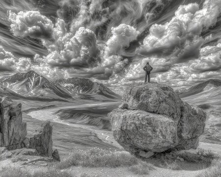 The Kharkhiraa and Turgen mountains of Uvs province in Mongolia, Asia, are where one can find an adventurer