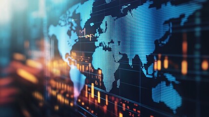 Fototapeta premium Investigate the impact of global economic events on investment markets.
