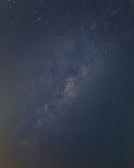 Milky way galaxy view at night.