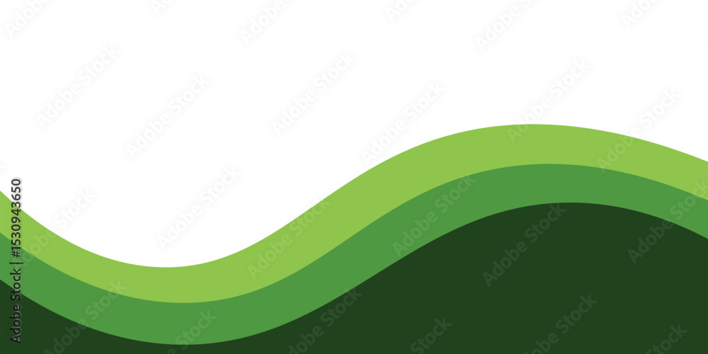 Fototapete abstract green wave background vector green line background curve element with white space for text 