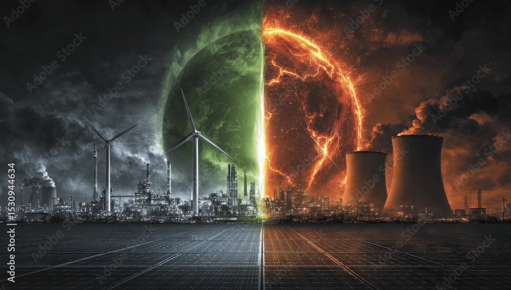 Poster moving from fossil fuels to renewable sources is the goal of the energy transition