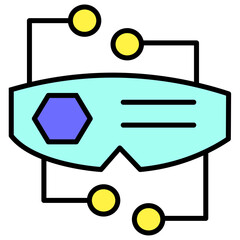 glasses cyberpunk icon