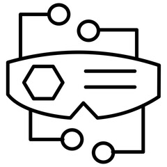 glasses cyberpunk icon