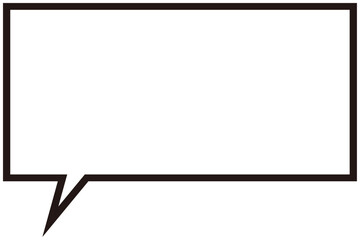 Simple Square Speech Bubble Icon