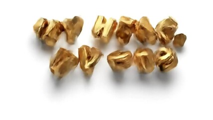 A heartfelt tribute video celebrating fathers showcasing golden 3d text animation that reads my hero my dad perfect for father s day or any occasion to honor your dad