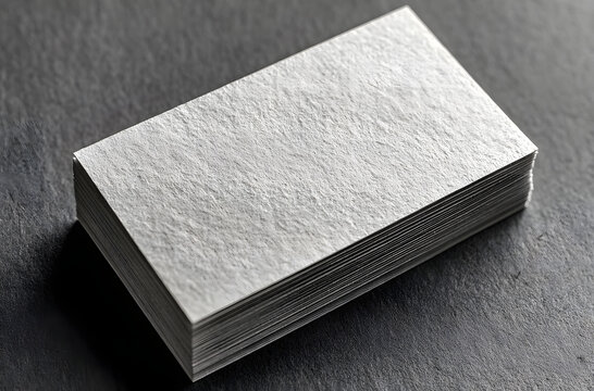 Textured business card mockup on a grey background. 85x55 mm.