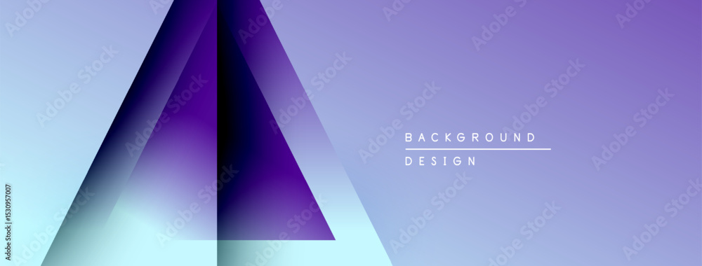 Aufkleber Abstract geometric design. Gradient colors blend, creating modern visual effect. Minimalist style, suitable background element.