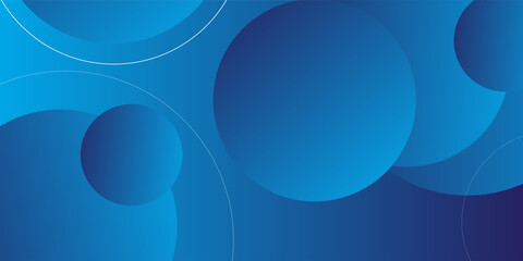 Abstract background with geometric gradient circle. Dynamic shapes composition. Vector illustration
