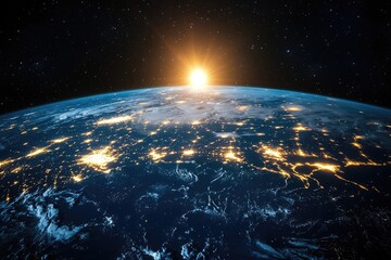 Global Network Connectivity Viewed from Space