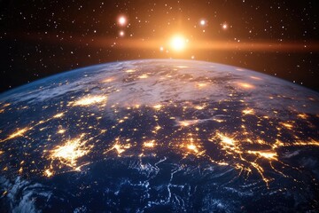 Global Network Connectivity Viewed from Space