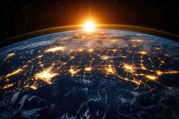 Global Network Connectivity Viewed from Space