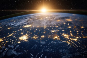 Global Network Connectivity Viewed from Space