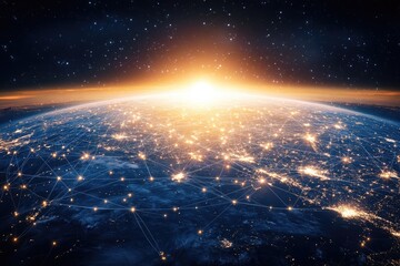 Global Network Connectivity Viewed from Space