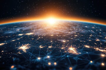 Global Network Connectivity Viewed from Space