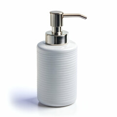 Obraz premium ceramic soap dispenser bottle with stainless steel pump and embossed arabic soap label