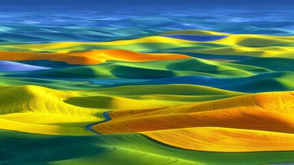 The South Moravian countryside boasts a serene landscape of rolling green hills at sunrise, ideal for nature tourism