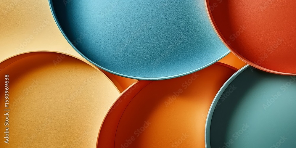 Poster explore the dynamic interplay of gradient colors in minimalist design.