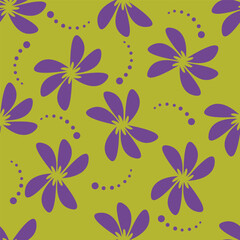 textile design with cute silhouette foliage pattern image

