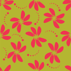 textile design with cute silhouette foliage pattern image
