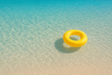 Obraz premium toy boat on the beach