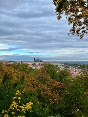 aerial view of the city Prague, Czech republic 